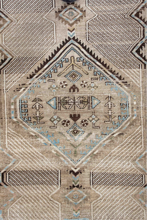 Antique Sarab Runner Rug (4' x 8')